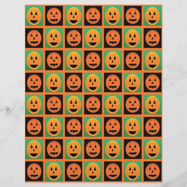 Happy halloween pumpkin ansikte (Framsida)
