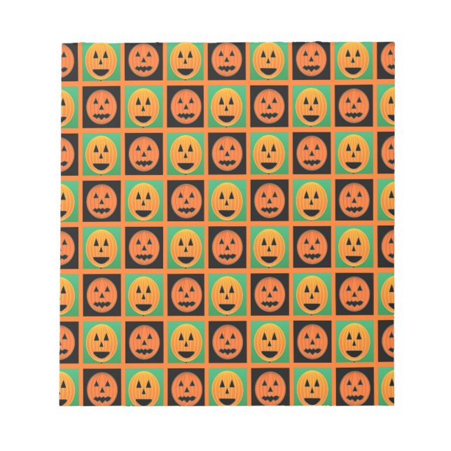 Happy halloween pumpkin ansikte anteckningsblock (Framsida)