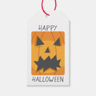 Happy halloween Pumpkin Ansikte Presentetikett