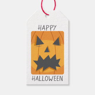 Happy halloween Pumpkin Ansikte Presentetikett