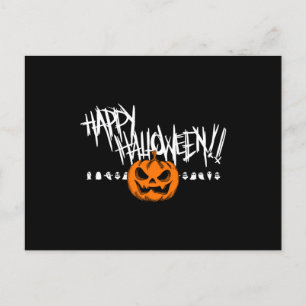 Happy halloween Pumpkin Ansikte Vykort