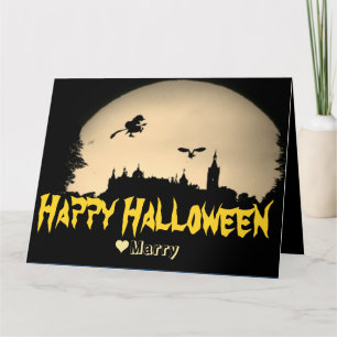 Happy halloween Pumpkin, enkel Spooky Family Kort