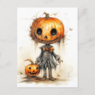 Happy halloween Pumpkin Fiend Vykort