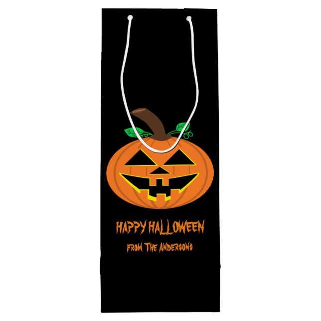 Happy halloween Pumpkin Gift Bag (Baksidan)