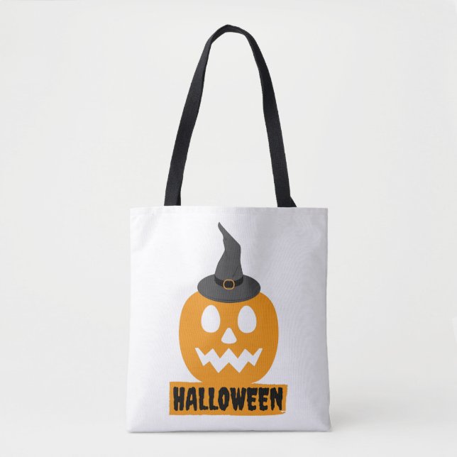 Happy halloween Pumpkin Halloween Gift Halloween Tygkasse (Framsida)