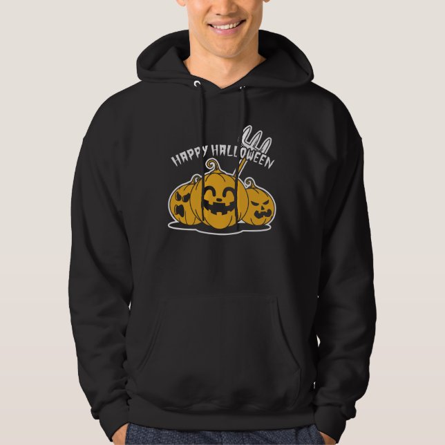 Happy halloween Pumpkin Hoodie (Framsida)