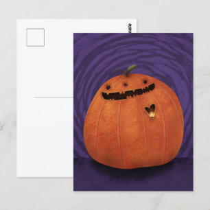 Happy halloween Pumpkin Jack o lantern Vykort