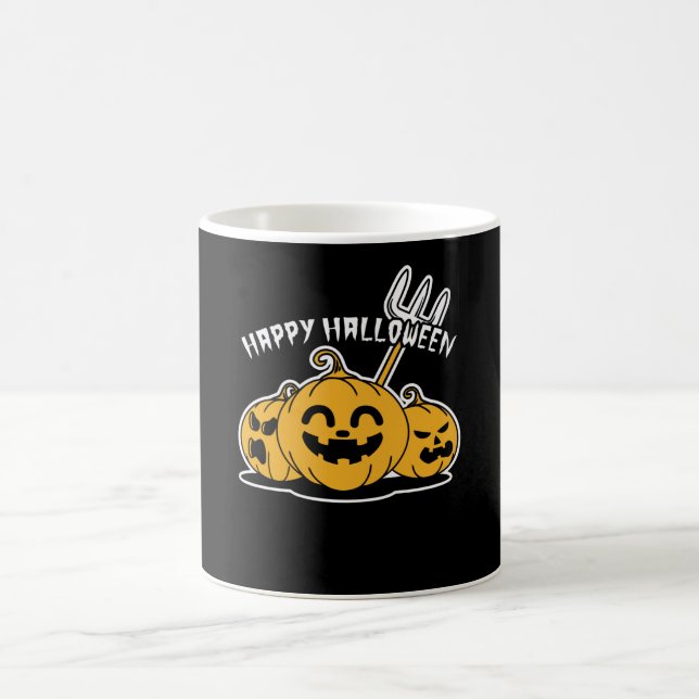 Happy halloween Pumpkin Kaffemugg (Center)