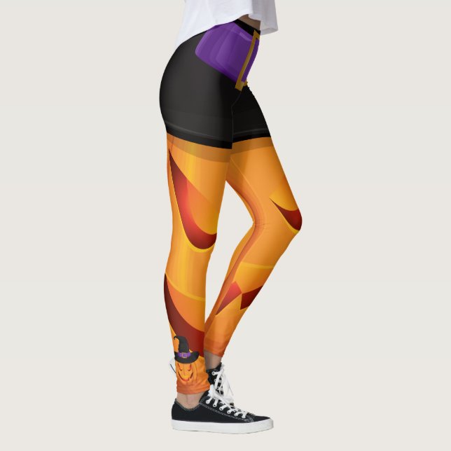 Happy halloween Pumpkin Leggings (Höger)