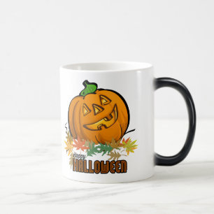 Happy halloween Pumpkin Magisk Mugg