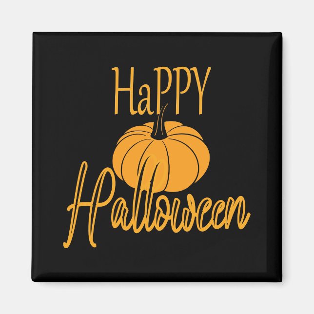 Happy halloween Pumpkin Magnet (Framsidan)