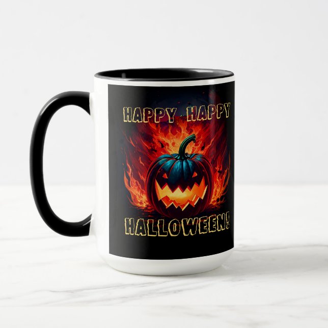 Happy halloween Pumpkin Mugg (Vänster)