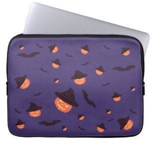 Happy halloween Pumpkin och Fladdermus Laptop Fodral