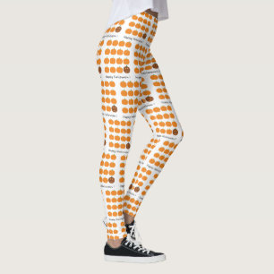 Happy halloween Pumpkin Patch Leggings