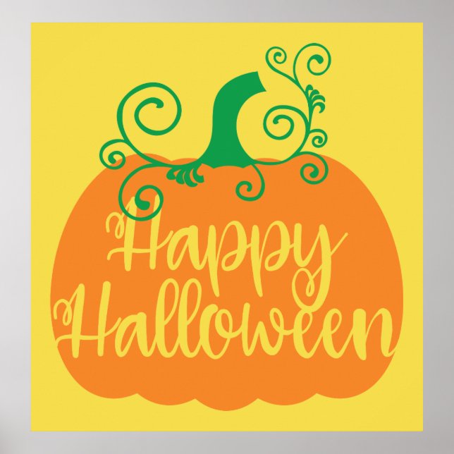 Happy halloween Pumpkin Poster (Framsidan)