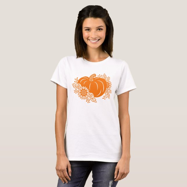 Happy halloween Pumpkin Print T-Shirt & Apparel (Hel framsida)
