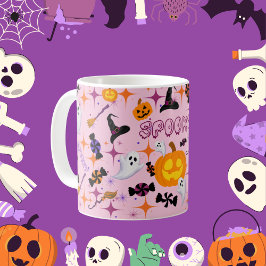 Happy halloween Pumpkin Rosa Festive Mugg