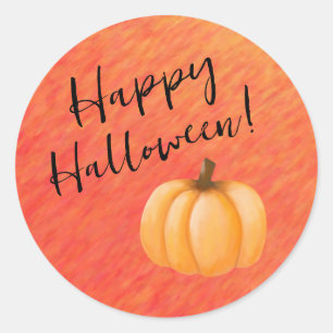 Happy halloween-Pumpkin- Runt Klistermärke