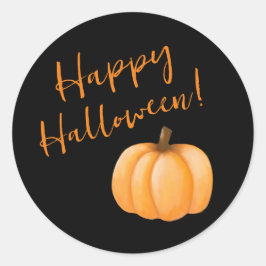 Happy halloween-Pumpkin- Runt Klistermärke