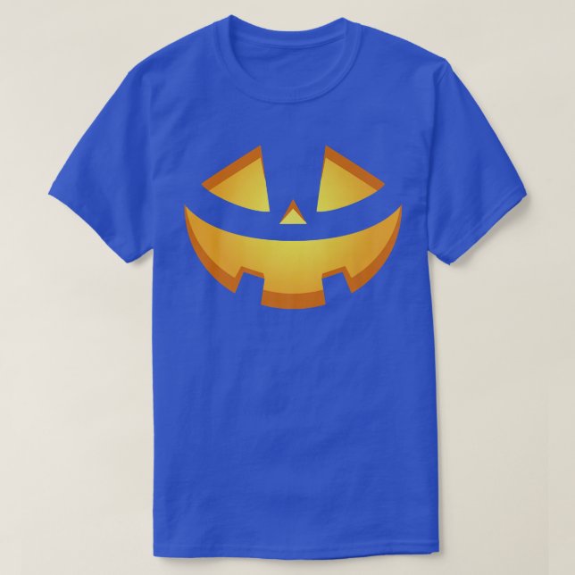 Happy Halloween Pumpkin Scary Face T Shirt (Design framsida)