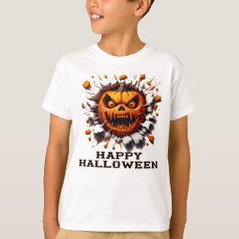 Happy halloween Pumpkin Sgenomer genom T Shirt