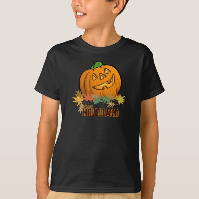 Happy halloween Pumpkin T-shirt (Framsida)