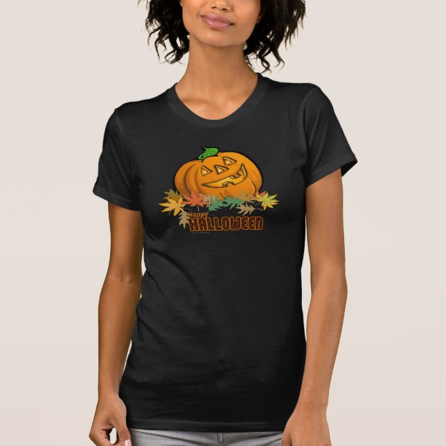 Happy halloween Pumpkin T-shirt (Framsida)