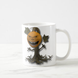 Happy halloween Pumpkin Träd Kaffemugg
