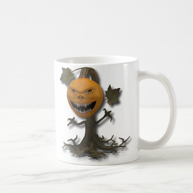 Happy halloween Pumpkin Träd Kaffemugg (Höger)