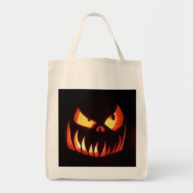 Happy halloween Pumpkin Tygkasse (Framsidan)