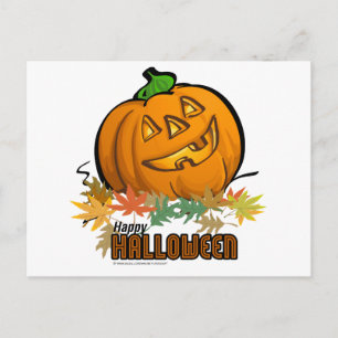 Happy halloween Pumpkin Vykort