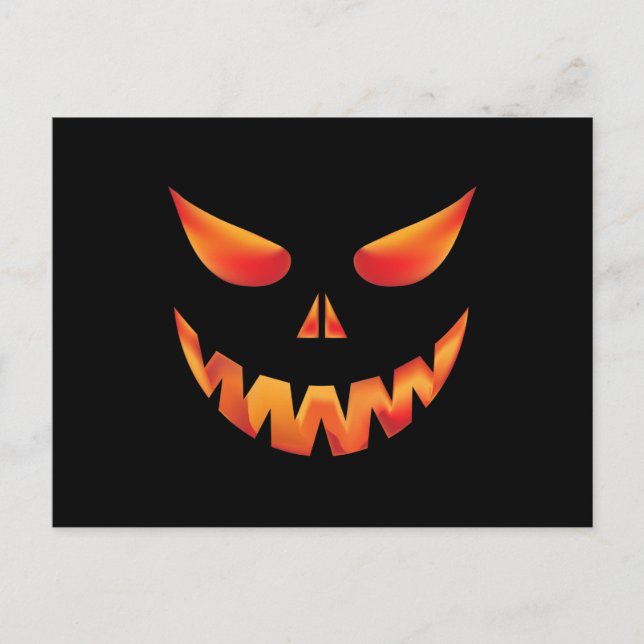 Happy halloween Pumpkin Vykort (Framsida)