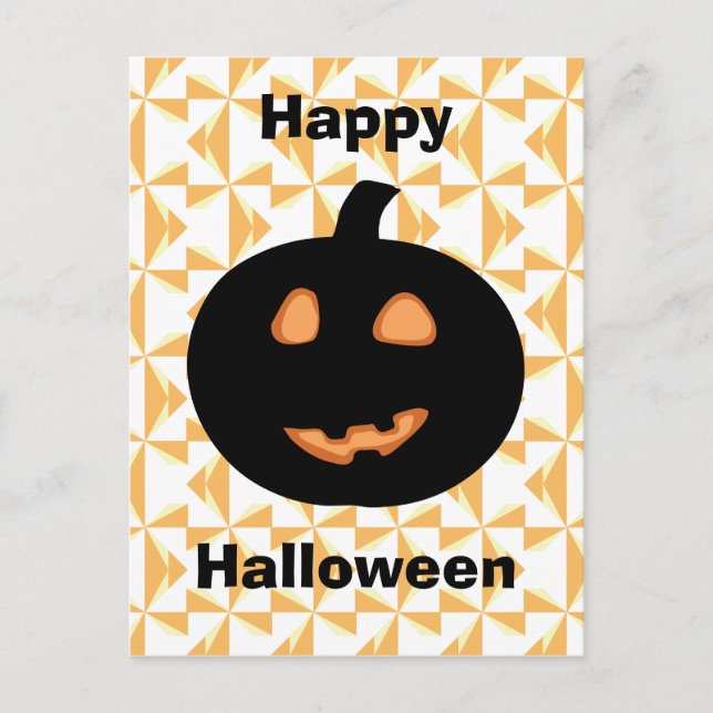 Happy halloween Pumpkin Vykort (Framsida)