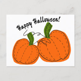 Happy halloween Pumpkin-vykort Helg Vykort