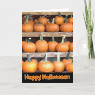 Happy halloween Pumpkin Wall Hälsning Kort