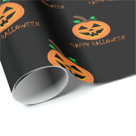 Happy halloween Pumpkin Wrapping Papper Presentpapper