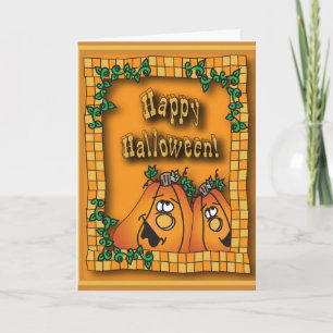 Happy halloween Pumpkins Kort