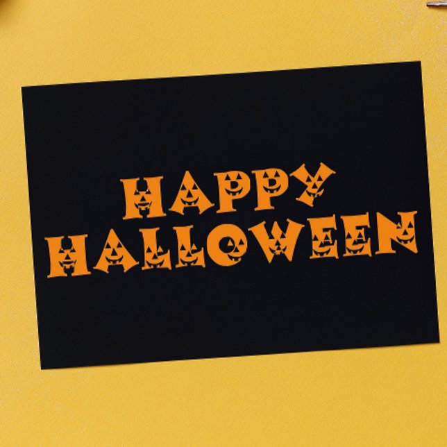 Happy halloween Pumpkins Kort (Skapare uppladdad)