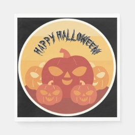Happy Halloween! Pumpkins Paper Napkin Pappersservett