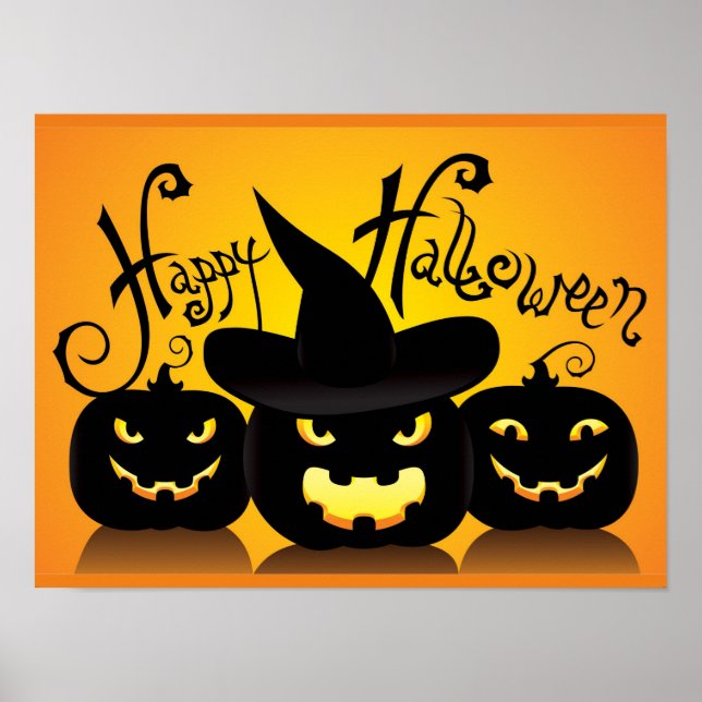 Happy halloween Pumpkins Poster (Framsidan)