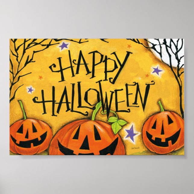 Happy halloween Pumpkins Poster (Framsidan)