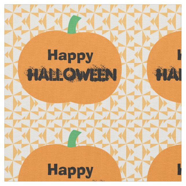Happy halloween Pumpkins Tyg (Närbild)