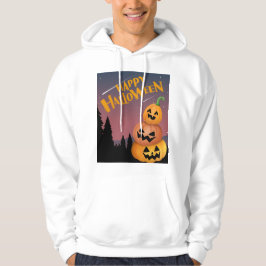 happy halloween pumpkinvänner hoodie