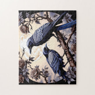 Happy Halloween Ravens And Roses Pussel