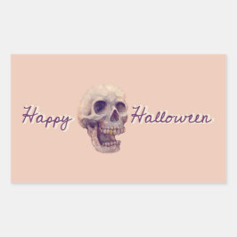 HAPPY HALLOWEEN REKTANGLE Sticker Rektangulärt Klistermärke