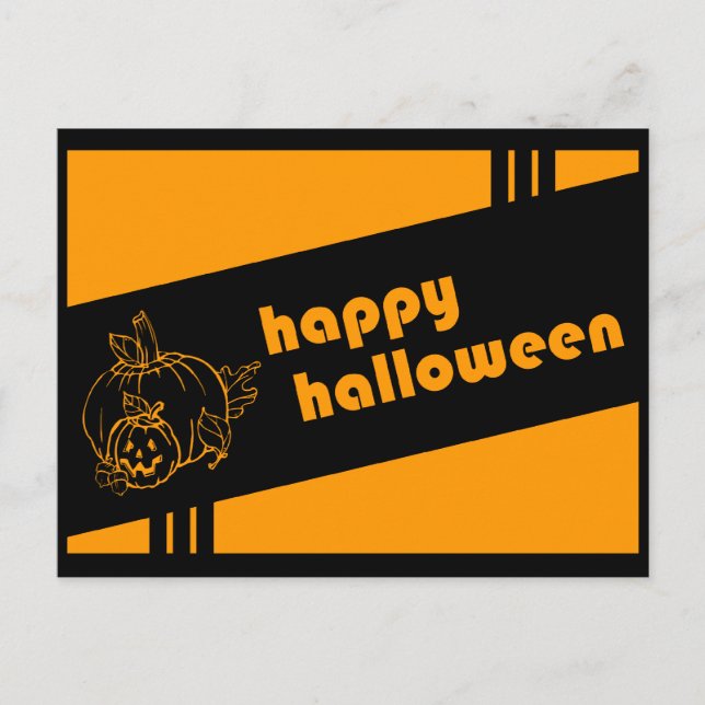 happy halloween: rektor: vykort (Framsida)