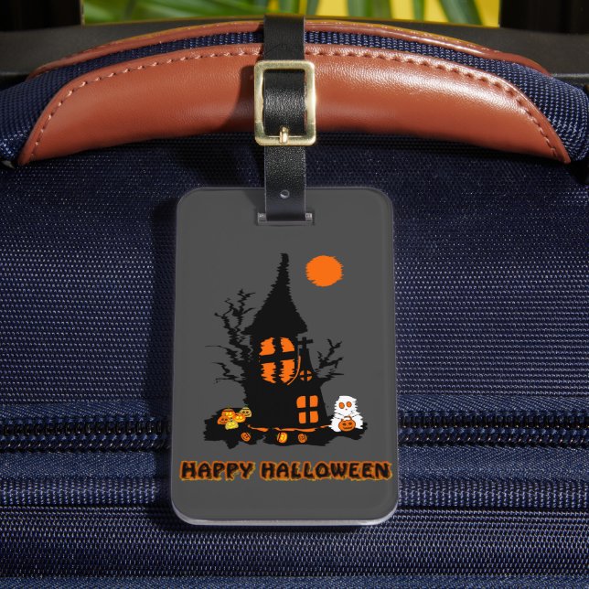 Happy halloween-resagetagare bagagebricka (Framsida Insitu 2)