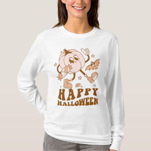 Happy halloween Retro Polka Dot Pumpkin T Shirt