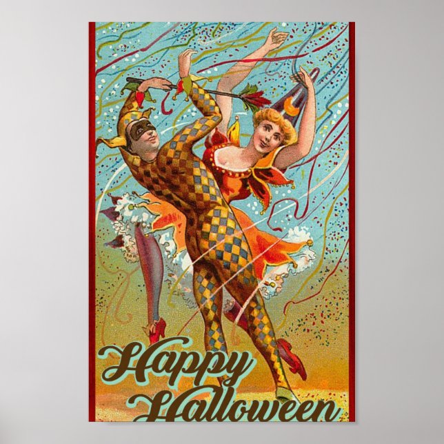 Happy halloween Retro Poster (Framsidan)