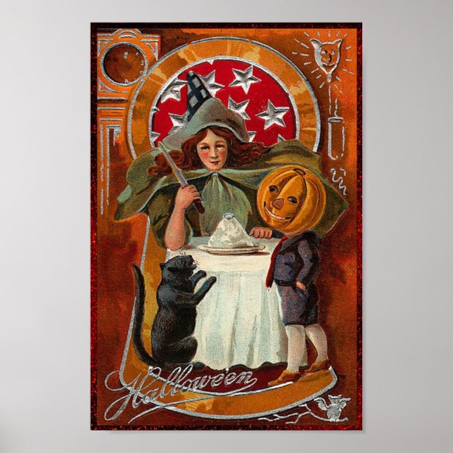 Happy halloween Retro Poster (Framsidan)